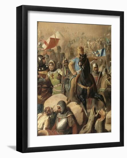 Bataille d'Ascalon, 12 août 1099-Jean Victor Schnetz-Framed Giclee Print