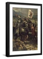 Bataille de Fornoue, près de Parme, remportée par Charles VIII sur l'armée des Confédérés-Eloi Firmin Feron-Framed Giclee Print