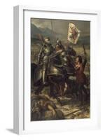 Bataille de Fornoue, près de Parme, remportée par Charles VIII sur l'armée des Confédérés-Eloi Firmin Feron-Framed Giclee Print