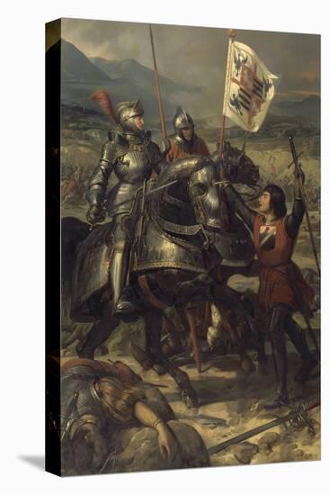 Bataille de Fornoue, près de Parme, remportée par Charles VIII sur l'armée des Confédérés-Eloi Firmin Feron-Stretched Canvas