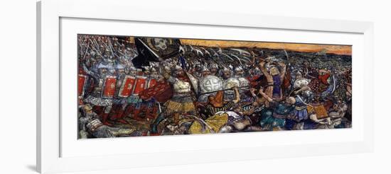 Bataille De Koulikovo - the Battle of Kulikovo on September 8, 1380 Par Vasnetsov, Viktor Mikhaylov-Victor Mikhailovich Vasnetsov-Framed Giclee Print