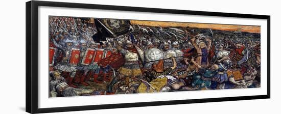 Bataille De Koulikovo - the Battle of Kulikovo on September 8, 1380 Par Vasnetsov, Viktor Mikhaylov-Victor Mikhailovich Vasnetsov-Framed Giclee Print