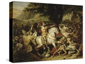 Bataille de Las Navas de Tolosa, 1212-Horace Vernet-Stretched Canvas