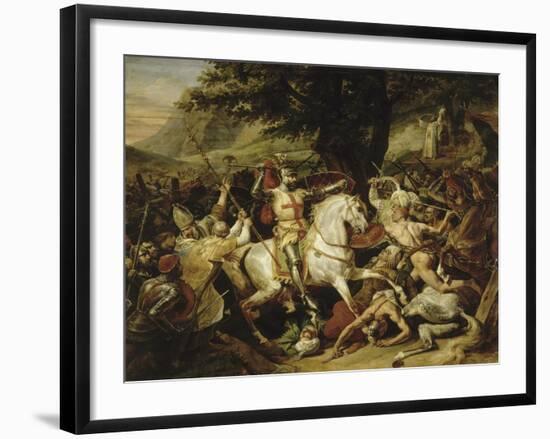 Bataille de Las Navas de Tolosa, 1212-Horace Vernet-Framed Giclee Print