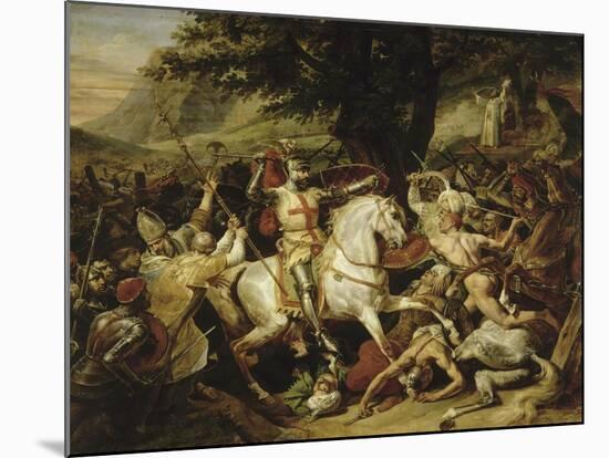 Bataille de Las Navas de Tolosa, 1212-Horace Vernet-Mounted Giclee Print