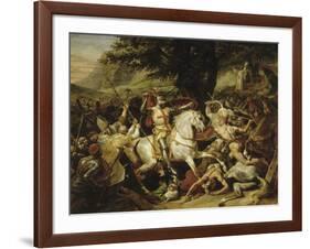 Bataille de Las Navas de Tolosa, 1212-Horace Vernet-Framed Giclee Print