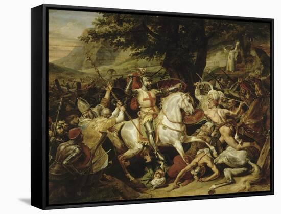 Bataille de Las Navas de Tolosa, 1212-Horace Vernet-Framed Stretched Canvas