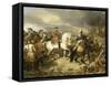 Bataille de Lawfeld, le 27 juillet 1747-Louis Charles Auguste Couder-Framed Stretched Canvas