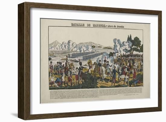 Bataille de Marengo, mort de Desaix-null-Framed Giclee Print