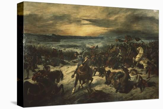 Bataille de Nancy, mort de Charles le Téméraire-Eugene Delacroix-Stretched Canvas