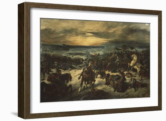 Bataille de Nancy, mort de Charles le Téméraire-Eugene Delacroix-Framed Giclee Print