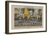 Bataille navale de Lissa entre les flottes italiennes et autrichiennes-null-Framed Giclee Print