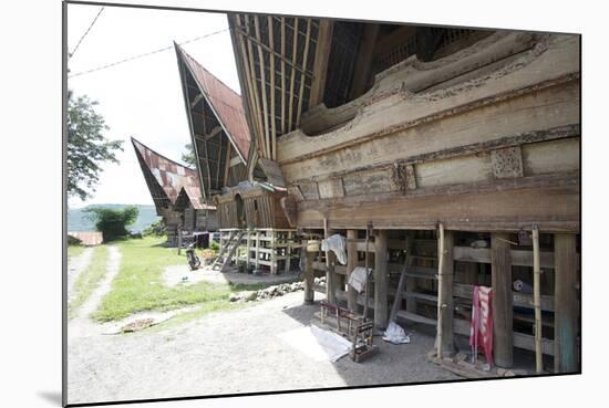 Batak Style Village Houses in Buhit-Annie Owen-Mounted Photographic Print