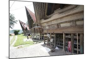 Batak Style Village Houses in Buhit-Annie Owen-Mounted Photographic Print