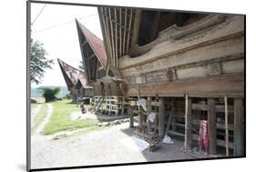 Batak Style Village Houses in Buhit-Annie Owen-Mounted Photographic Print