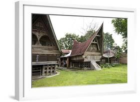 Batak Toba Tribal Rural Village Houses on Samosir Island in Lake Toba-Annie Owen-Framed Photographic Print