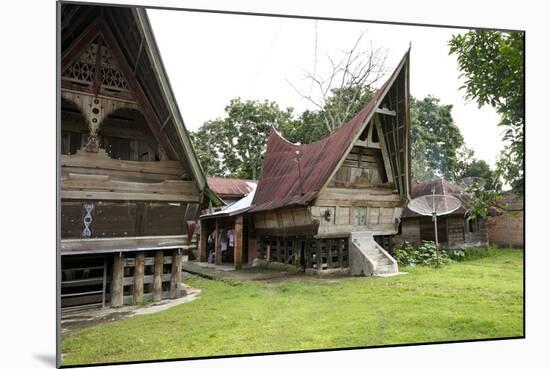 Batak Toba Tribal Rural Village Houses on Samosir Island in Lake Toba-Annie Owen-Mounted Photographic Print