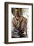 Batammariba man in a Koutammakou village in North Togo-Godong-Framed Photographic Print