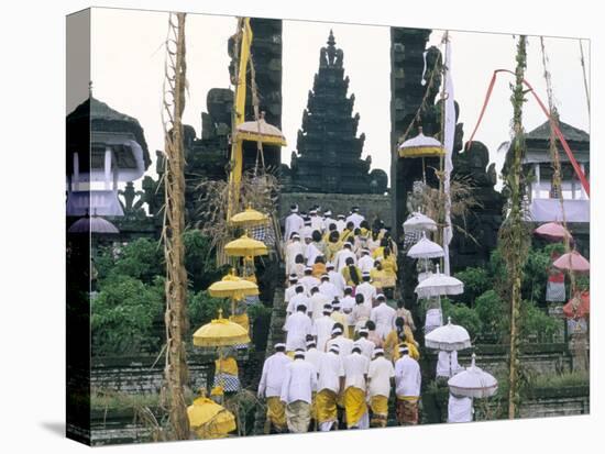 Batara Turum Kabeh Ceremony, Hindu Temple of Besakih, Island of Bali, Indonesia-Bruno Barbier-Stretched Canvas