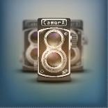 Vintage Twin Lens Reflex Cameras-Batareykin-Art Print