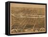 Batavia, Illinois - Panoramic Map-Lantern Press-Framed Stretched Canvas