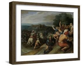 Batavians Surround the Romans at Vetera-Otto van Veen-Framed Art Print