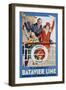 Batavier Line Travel Poster-Allan Harker-Framed Giclee Print