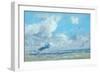 Bateau a L'Estuaire De La Seine-Eug?ne Boudin-Framed Giclee Print