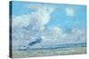 Bateau a L'Estuaire De La Seine-Eug?ne Boudin-Stretched Canvas