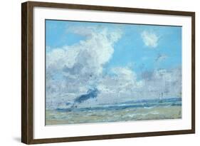 Bateau a L'Estuaire De La Seine-Eug?ne Boudin-Framed Giclee Print