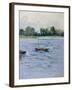 Bateau au Mouillage sur La Seine, c.1890-91-Gustave Caillebotte-Framed Giclee Print