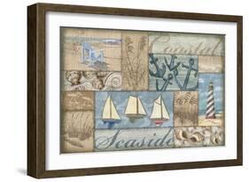 Bateau Bay Collage I-Paul Brent-Framed Art Print