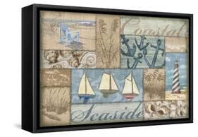 Bateau Bay Collage I-Paul Brent-Framed Stretched Canvas