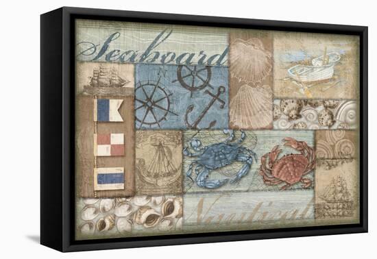 Bateau Bay Collage II-Paul Brent-Framed Stretched Canvas