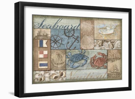 Bateau Bay Collage II-Paul Brent-Framed Art Print