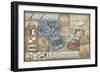 Bateau Bay Collage II-Paul Brent-Framed Art Print