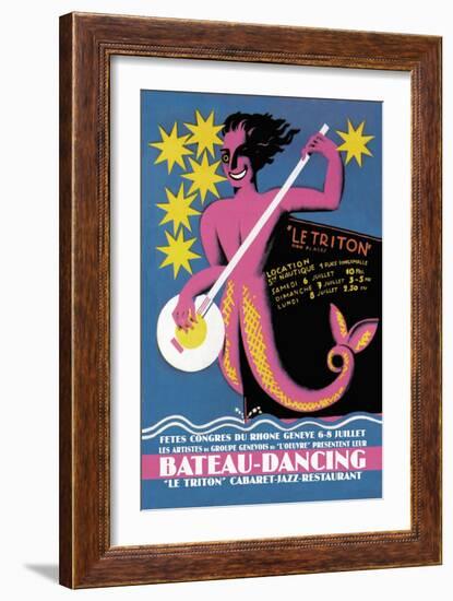 Bateau Dancing-null-Framed Art Print