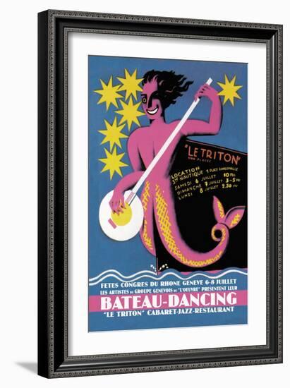 Bateau Dancing-null-Framed Art Print