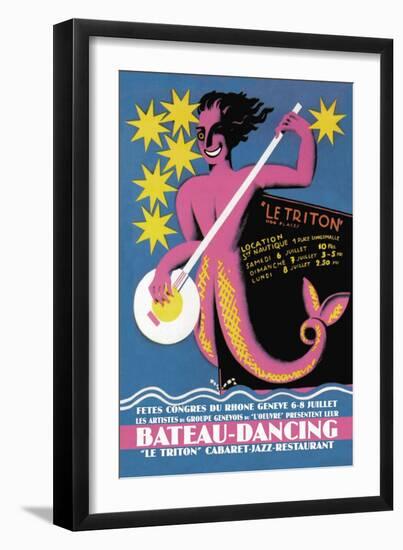 Bateau Dancing-null-Framed Art Print