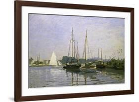 Bateau de Plaisance, Argenteuil-Claude Monet-Framed Premium Giclee Print