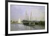 Bateau de Plaisance, Argenteuil-Claude Monet-Framed Premium Giclee Print