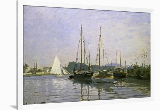 Bateau de Plaisance, Argenteuil-Claude Monet-Framed Giclee Print