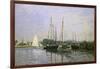 Bateau de Plaisance, Argenteuil-Claude Monet-Framed Giclee Print