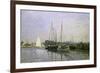 Bateau de Plaisance, Argenteuil-Claude Monet-Framed Giclee Print