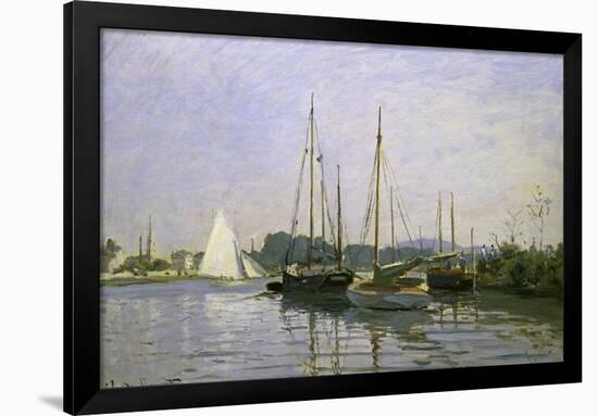 Bateau de Plaisance, Argenteuil-Claude Monet-Framed Giclee Print