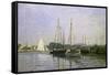 Bateau de Plaisance, Argenteuil-Claude Monet-Framed Stretched Canvas