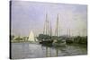 Bateau de Plaisance, Argenteuil-Claude Monet-Stretched Canvas