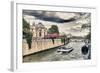 Bateau Mouche des Vedettes de Paris - Notre Dame Cathedral - Paris - France-Philippe Hugonnard-Framed Photographic Print