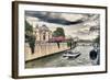 Bateau Mouche des Vedettes de Paris - Notre Dame Cathedral - Paris - France-Philippe Hugonnard-Framed Photographic Print