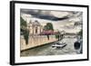 Bateau Mouche des Vedettes de Paris - Notre Dame Cathedral - Paris - France-Philippe Hugonnard-Framed Photographic Print